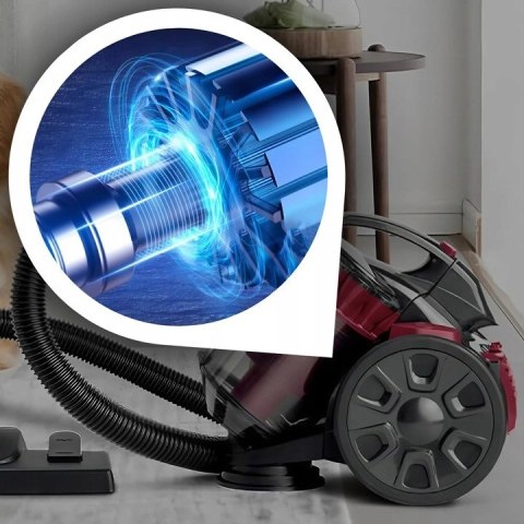 Odkurzacz Bezworkowy Cyklonowy 900W, Filtr Hepa, Zbiornik 2L, Dla Rodzin