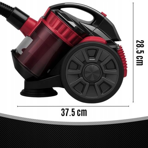 Odkurzacz Bezworkowy Cyklonowy 900W, Filtr Hepa, Zbiornik 2L, Dla Rodzin