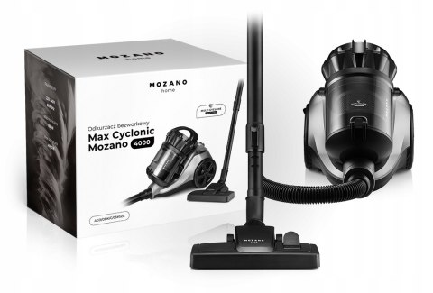 Odkurzacz Cyklonowy Mozano Max 4000 3L Bezworkowy Turboszczotka Filtr Hepa