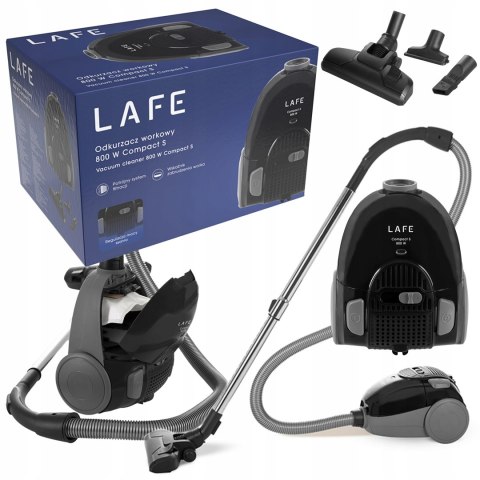 Odkurzacz Workowy Lafe 800W Cichy - Regulacja Mocy, Filtracja 3X, 1L Worek