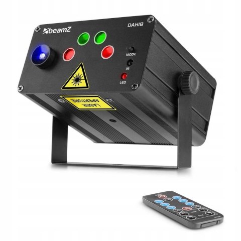 Projektor Laserowy Beamz Nanowave - Czerwony/Zielony Z Pilotem Led