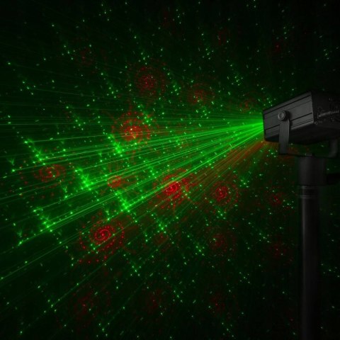 Projektor Laserowy Beamz Nanowave - Czerwony/Zielony Z Pilotem Led