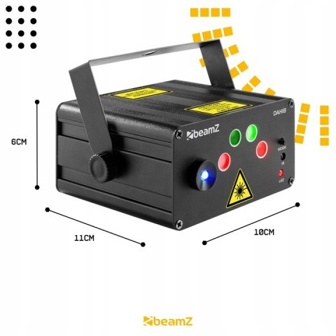 Projektor Laserowy Beamz Nanowave - Czerwony/Zielony Z Pilotem Led