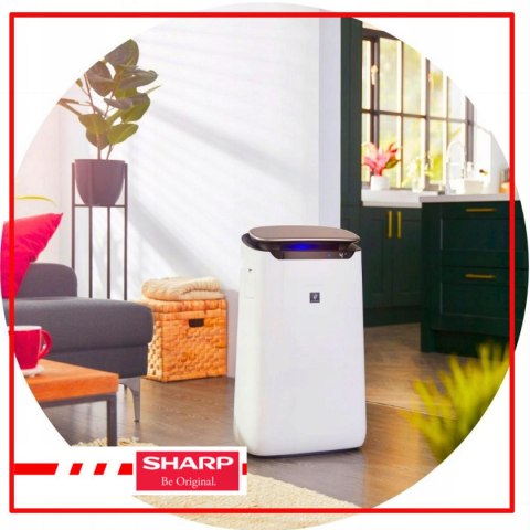 Sharp Oczyszczacz Powietrza Hepa Jonizacja Dla Alergików Cichy 48M² 396M³/H