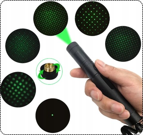 Ultra Mocny Laser Zielony 90000W Wskaźnik Laserowy Akumulator Ładowarka 4W1