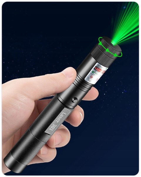 Ultra Mocny Zielony Laser 90000W Wskaźnik Laserowy Akumulator Ładowarka 4W1