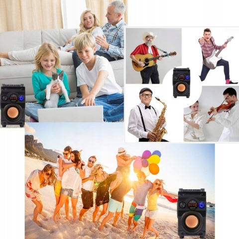 FEEGAR SHOWJET GŁOŚNIK PRZENOŚNY 30W BLUETOOTH KARAOKE 4000MAH 3-KANAŁOWY