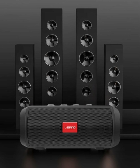 GŁOŚNIK BEZPRZEWODOWY BOOMBOX BLUETOOTH 5.0 MP3/FM USB 3W 5H 1200MAH CZARNY