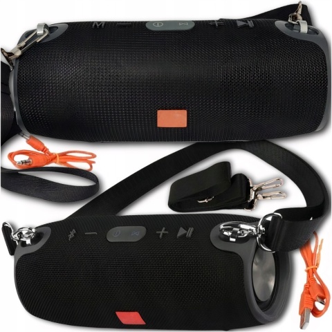 GŁOŚNIK CHARGE MOCNY BASS 40W BLUETOOTH FM POWERBANK 3600MAH 15H PRACY IPX7