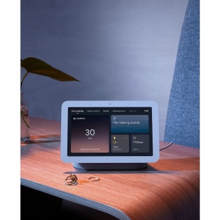 INTELIGENTNY GŁOŚNIK GOOGLE NEST HUB 2 CZARNY STEROWANIE GESTAMI I GŁOSEM