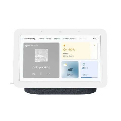 INTELIGENTNY GŁOŚNIK GOOGLE NEST HUB 2 CZARNY STEROWANIE GESTAMI I GŁOSEM