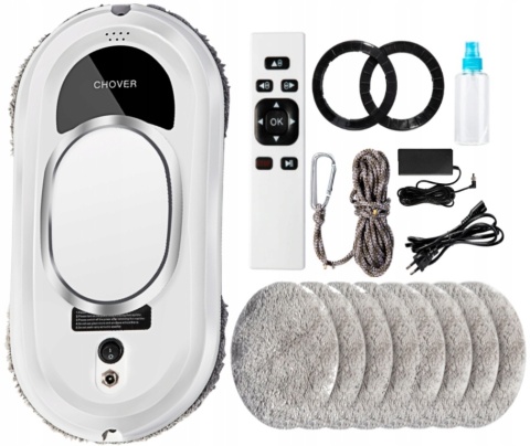 INTELIGENTNY ROBOT DO MYCIA SZYB OKNA LUSTRA ZESTAW AUTOMATYCZNA MYJKA