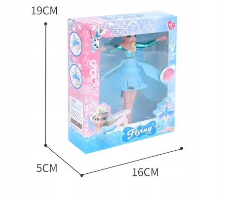 LATAJĄCA WRÓŻKA KWIATOWA LALKA USB - STEROWANA RĘKĄ, DLA DZIECI KRAINA LODU