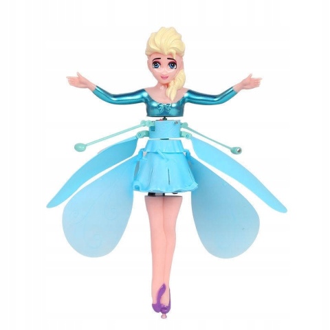 LATAJĄCA WRÓŻKA KWIATOWA LALKA USB - STEROWANA RĘKĄ, DLA DZIECI KRAINA LODU