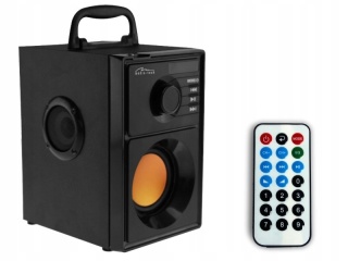 MEDIA-TECH BOOMBOX BT 15W BLUETOOTH MP3/FM USB/SD AUX DREWNA OBUDOWA+PILOT