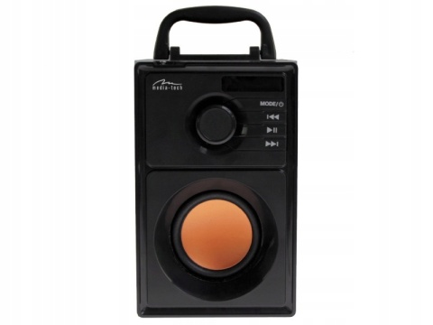 MEDIA-TECH BOOMBOX BT 15W BLUETOOTH MP3/FM USB/SD AUX DREWNA OBUDOWA+PILOT
