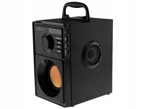 MEDIA-TECH BOOMBOX BT 15W BLUETOOTH MP3/FM USB/SD AUX DREWNA OBUDOWA+PILOT