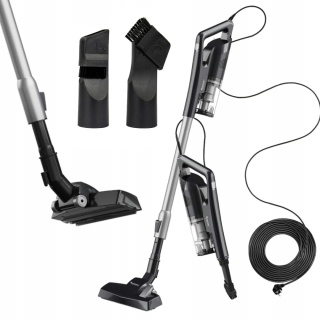 MOCNY ODKURZACZ PIONOWY RĘCZNY CYKLONOWY BEZWORKOWY 600W 14 KPA 5M KABEL