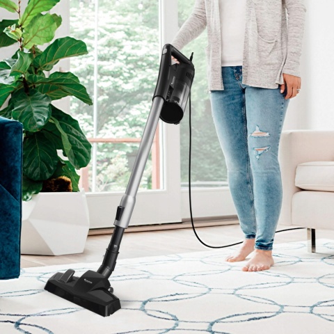 MOCNY ODKURZACZ PIONOWY RĘCZNY CYKLONOWY BEZWORKOWY 600W 14 KPA 5M KABEL