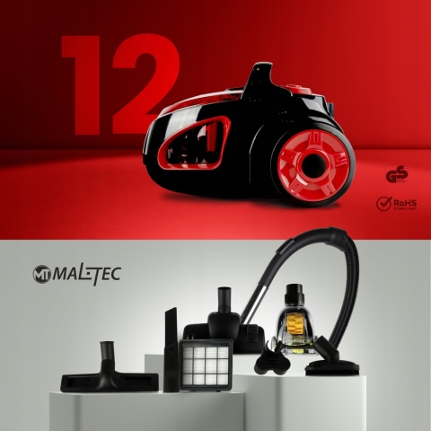 ODKURZACZ BEZWORKOWY CYKLONOWY DOMOWY HEPA TURBOSZCZOTKA LEKKI MOCNY 4200Wt