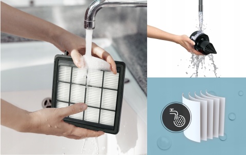 ODKURZACZ BEZWORKOWY CYKLONOWY DOMOWY HEPA TURBOSZCZOTKA LEKKI MOCNY 4200Wt