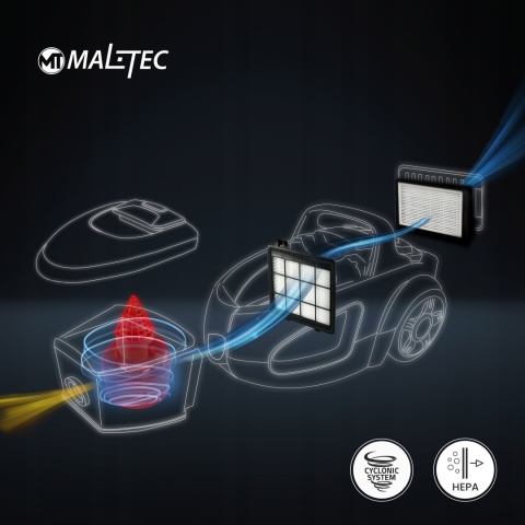 ODKURZACZ BEZWORKOWY CYKLONOWY DOMOWY HEPA TURBOSZCZOTKA LEKKI MOCNY 4200Wt