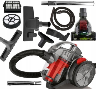 ODKURZACZ CYKLONOWY BEZWORKOWY HEPA TURBOSZCZOTKA LUND 700W 5 SZCZOTEK