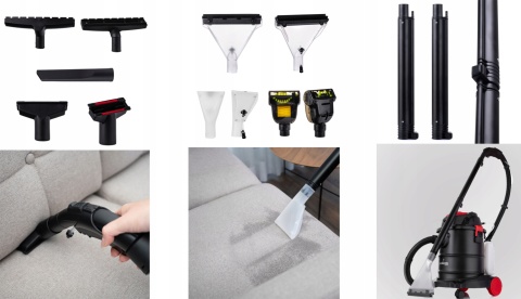 ODKURZACZ PIORĄCY DO DYWANÓW TAPICERKI LEHMANN DO PRANIA WĄSKA SSAWKA