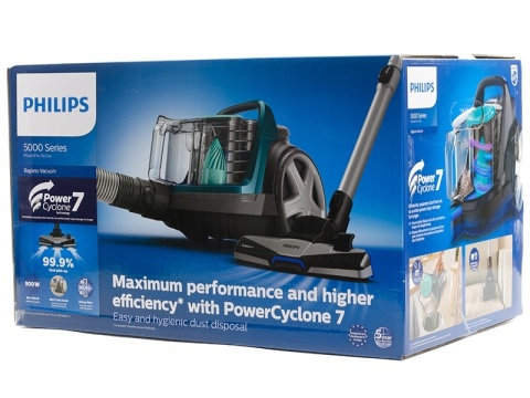 Odkurzacz PHILIPS FC9555/09 bezworkowy 900W 9m 900 W Antyalergiczny Mocny