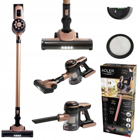 Odkurzacz Pionowy Bezprzewodowy Ręczny Bezworkowy 2w1 ELEKTROSZCZOTKA HEPA