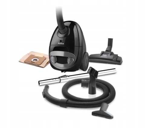 Odkurzacz tradycyjny workowy Amica Ora VM 1021 700W 2L Czarny Mocny