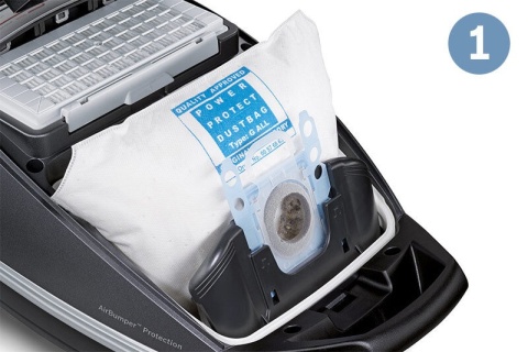 Odkurzacz workowy BOSCH BGLS48X350 + Turboszczotka 890W antyalergiczny 4l