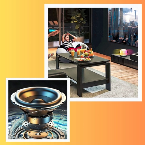 PRZENOŚNY GŁOŚNIK BLUETOOTH 5.1 RGB 5W OKRĄGŁY CZARNY USB-C KOLOROWE LEDY