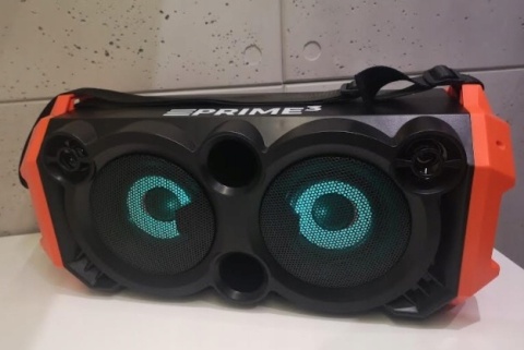 PRZENOŚNY GŁOŚNIK PRIME3 BLUETOOTH KARAOKE 100W USB/SD FM LED BASS REFLEX