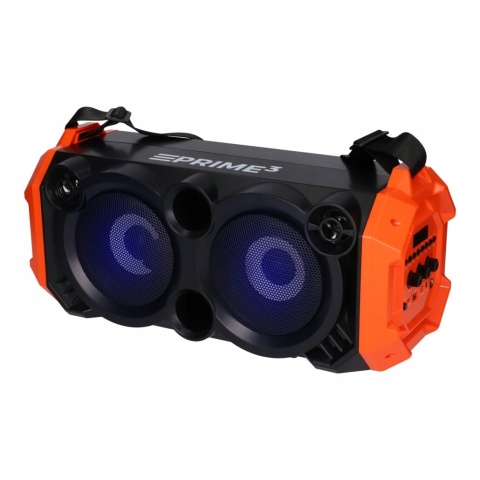 PRZENOŚNY GŁOŚNIK PRIME3 BLUETOOTH KARAOKE 100W USB/SD FM LED BASS REFLEX