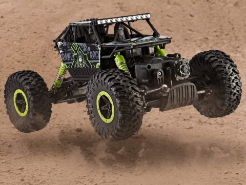 SAMOCHÓD ZDALNIE STEROWANY TERENOWY AUTO RC DUŻE KOŁA 2 SILNIKI 4X4 DUŻY