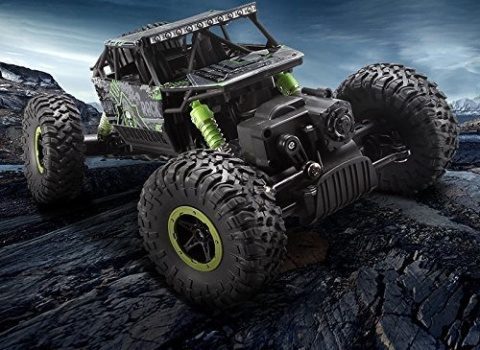 SAMOCHÓD ZDALNIE STEROWANY TERENOWY AUTO RC DUŻE KOŁA 2 SILNIKI 4X4 DUŻY