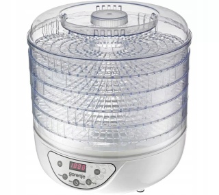SUSZARKA GORENJE FDK24DW 240W 5 SIT LED TIMER, REGULACJA TEMP. 35-70°C