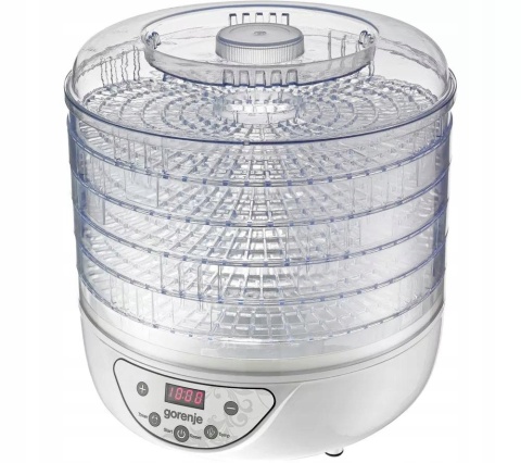 SUSZARKA GORENJE FDK24DW 240W 5 SIT LED TIMER, REGULACJA TEMP. 35-70°C