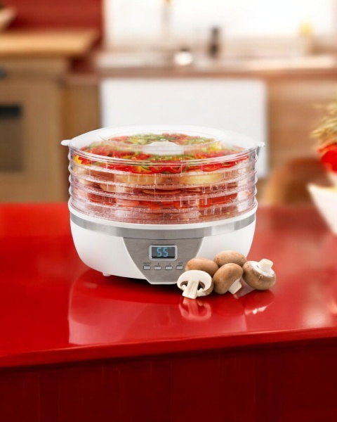 SUSZARKA QUIQQ XJ-14709C0 DO ŻYWNOŚCI Z TERMOOBIEGIEM, 5 PÓŁEK, 350W BPA