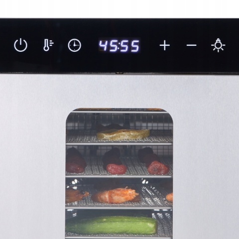 SUSZARKA VEVOR SS10X 1000W 10 SIT, STAL NIERDZEWNA, LED, 30-90°C, 48H TIMER