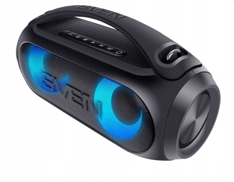 SVEN GŁOŚNIK PRZENOŚNY BOOMBOX IMPREZOWY 40W BLUETOOTH, USB, FM, IPX5, LED