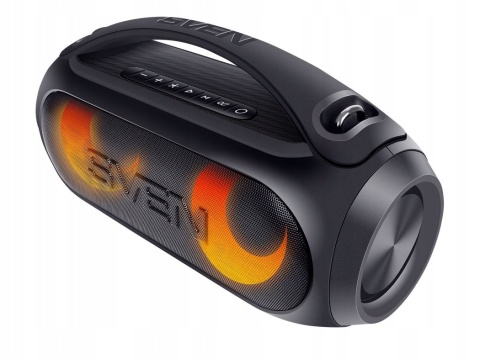 SVEN GŁOŚNIK PRZENOŚNY BOOMBOX IMPREZOWY 40W BLUETOOTH, USB, FM, IPX5, LED