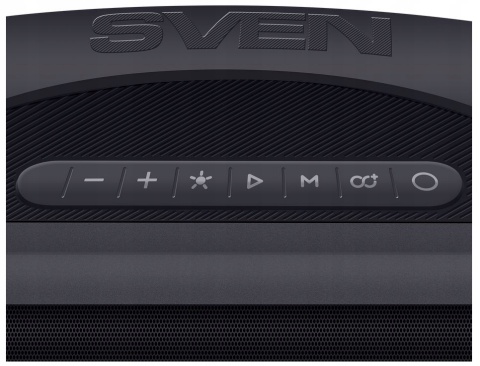 SVEN GŁOŚNIK PRZENOŚNY BOOMBOX IMPREZOWY 40W BLUETOOTH, USB, FM, IPX5, LED