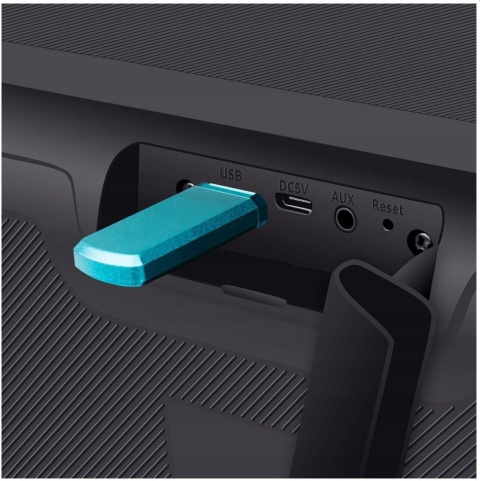 SVEN GŁOŚNIK PRZENOŚNY BOOMBOX IMPREZOWY 40W BLUETOOTH, USB, FM, IPX5, LED