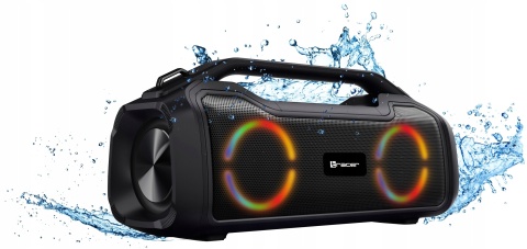 TRACER BIGBOY TWS 40W GŁOŚNIK MOBILNY IPX5 3600MAH POWERBANK RGB LED CZARNY