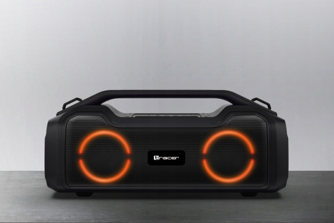 TRACER BIGBOY TWS 40W GŁOŚNIK MOBILNY IPX5 3600MAH POWERBANK RGB LED CZARNY