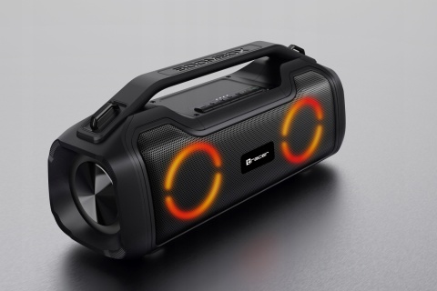 TRACER BIGBOY TWS 40W GŁOŚNIK MOBILNY IPX5 3600MAH POWERBANK RGB LED CZARNY