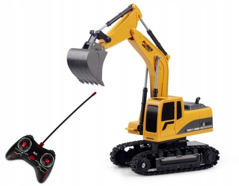 ZDALNIE STEROWANA KOPARKA-SPYCHACZ RC Z EFEKTAMI ŚWIETLNYMI I DŹWIĘKOWYMI