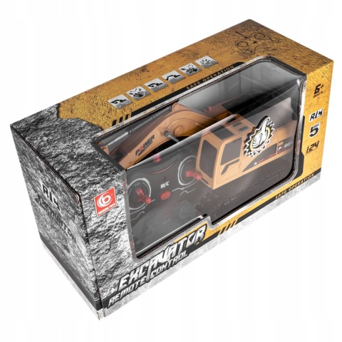 ZDALNIE STEROWANA KOPARKA-SPYCHACZ RC Z EFEKTAMI ŚWIETLNYMI I DŹWIĘKOWYMI